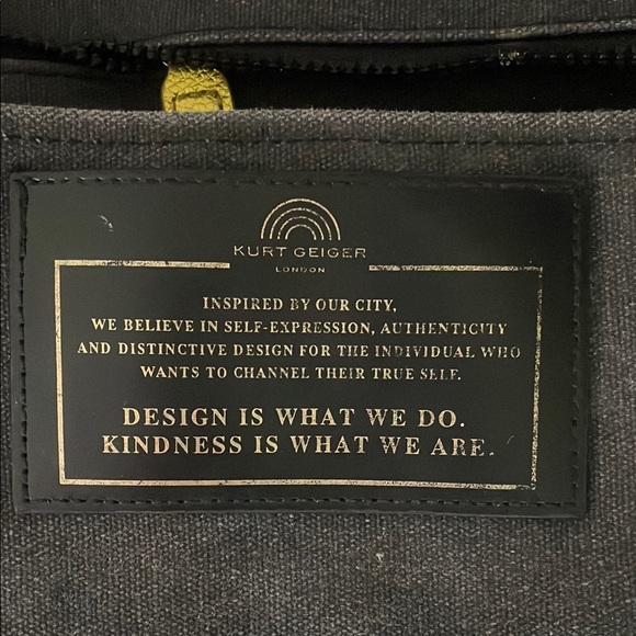 Kurt Geiger Black Structured Tote Bag with Double Handles - Picture 7 of 7